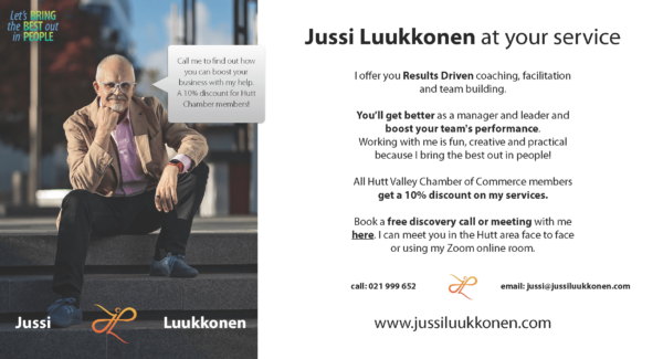 Jussi Luukkonen Hutt Chamber Offer